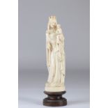 Virgin and child in ivory France XVIII - XIXth