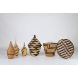 Lot of 6 African basketwork - ethnography