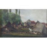 Hst Indian encampment - former Bernasconi collection ca 1850