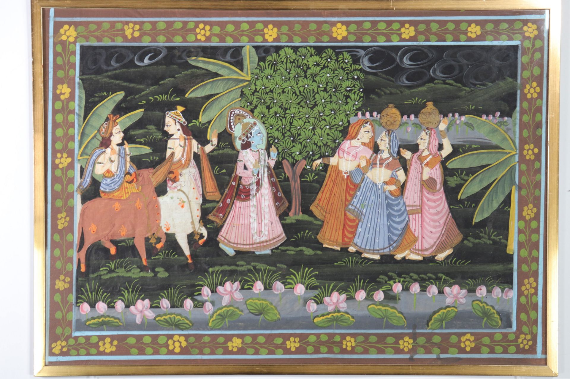 India ancient painting - Image 2 of 2