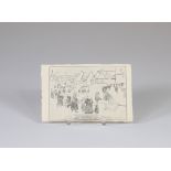 Fernand Morin (1878-1934) Greeting card. Written on the back "Excellent wishes, remembrance". Signed