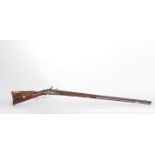 Flintlock hunting rifle 18th hunting scene and engraved coat of arms