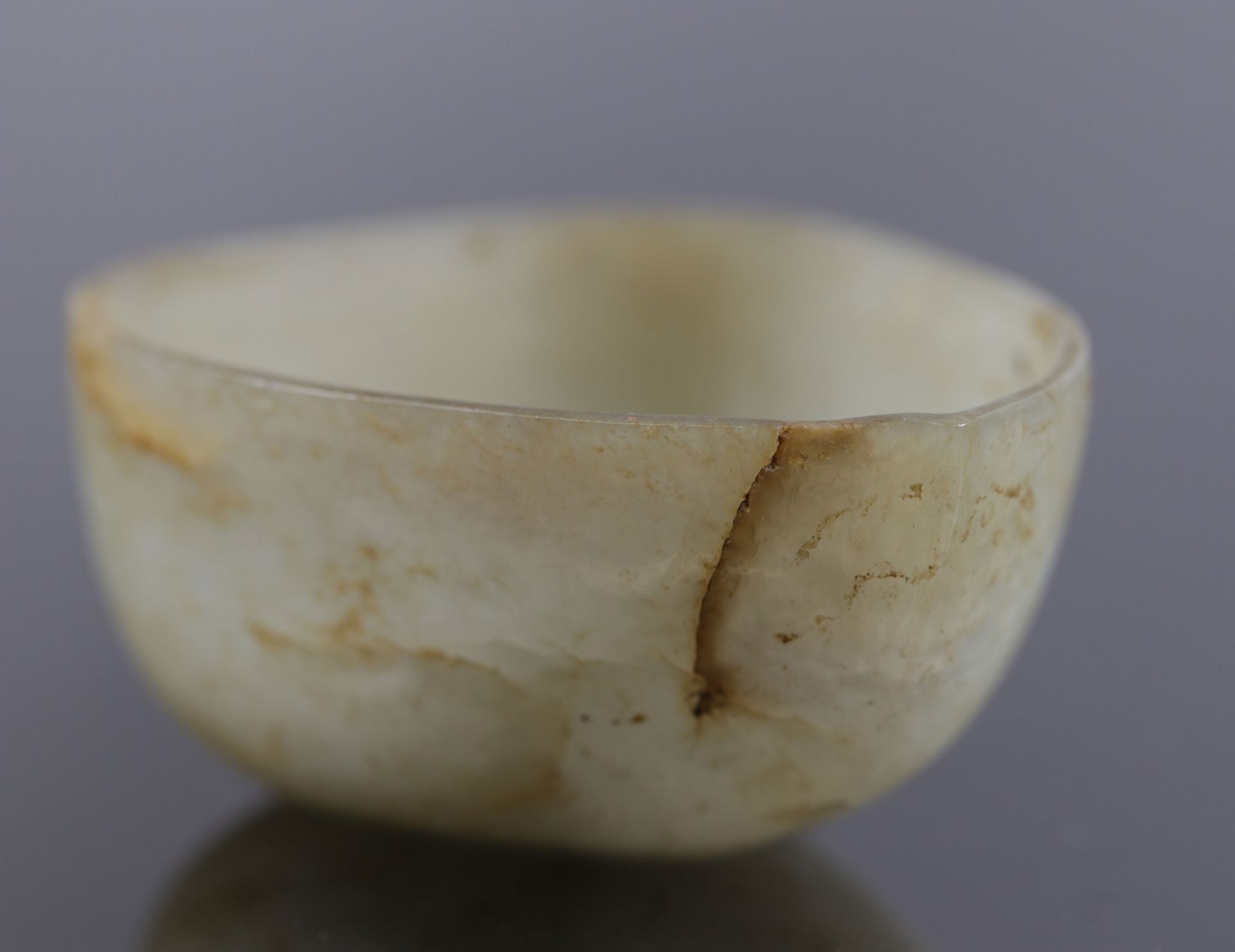 China, libation cup, in jade, 19th C. - Image 6 of 6