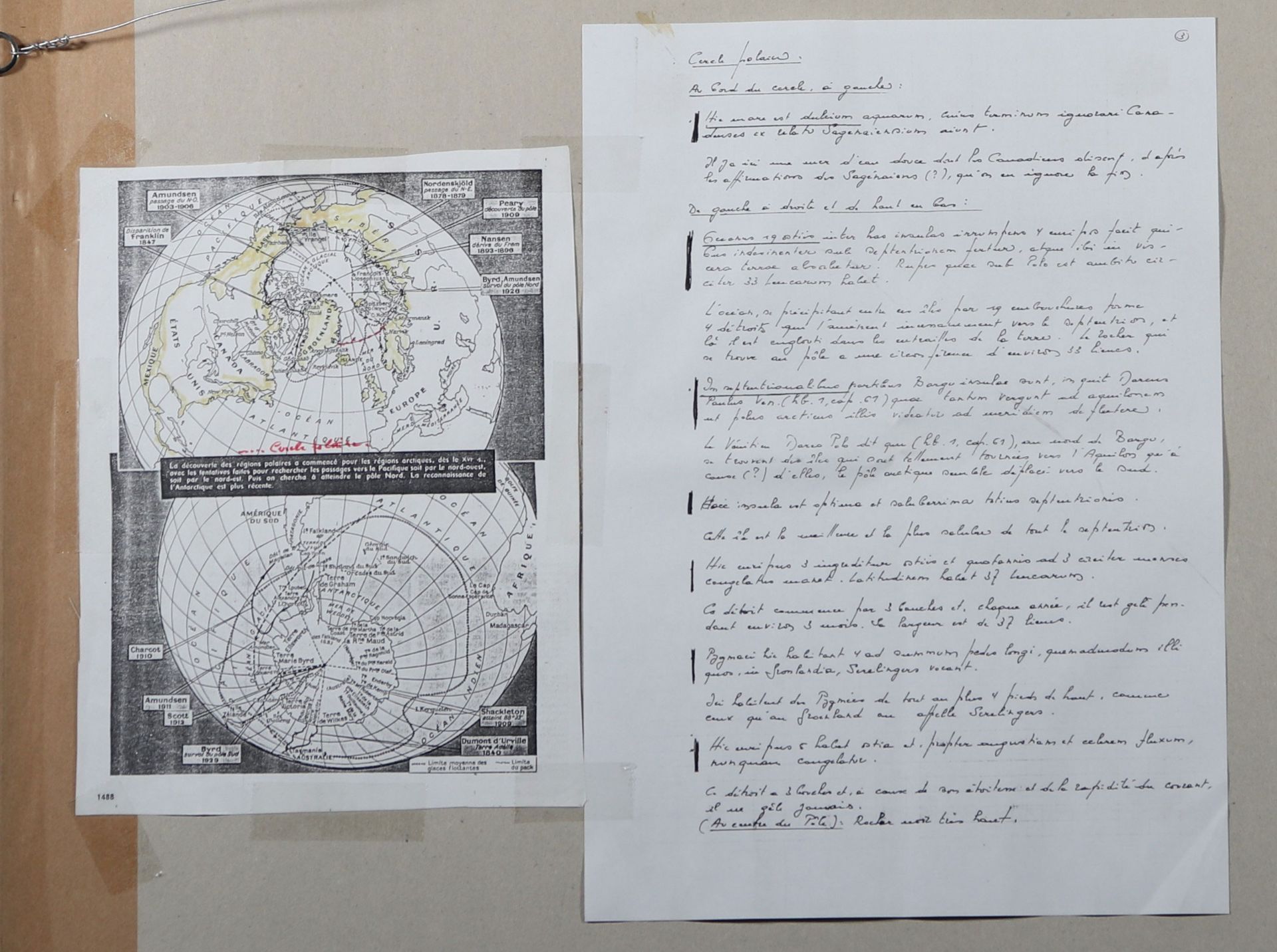 Gerhard MERCATOR (1512-1594) polar circle card - Image 3 of 3