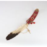 American plains indian ceremonial eagle feather