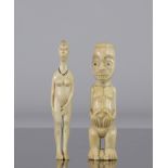 Old ivory statuettes Africa