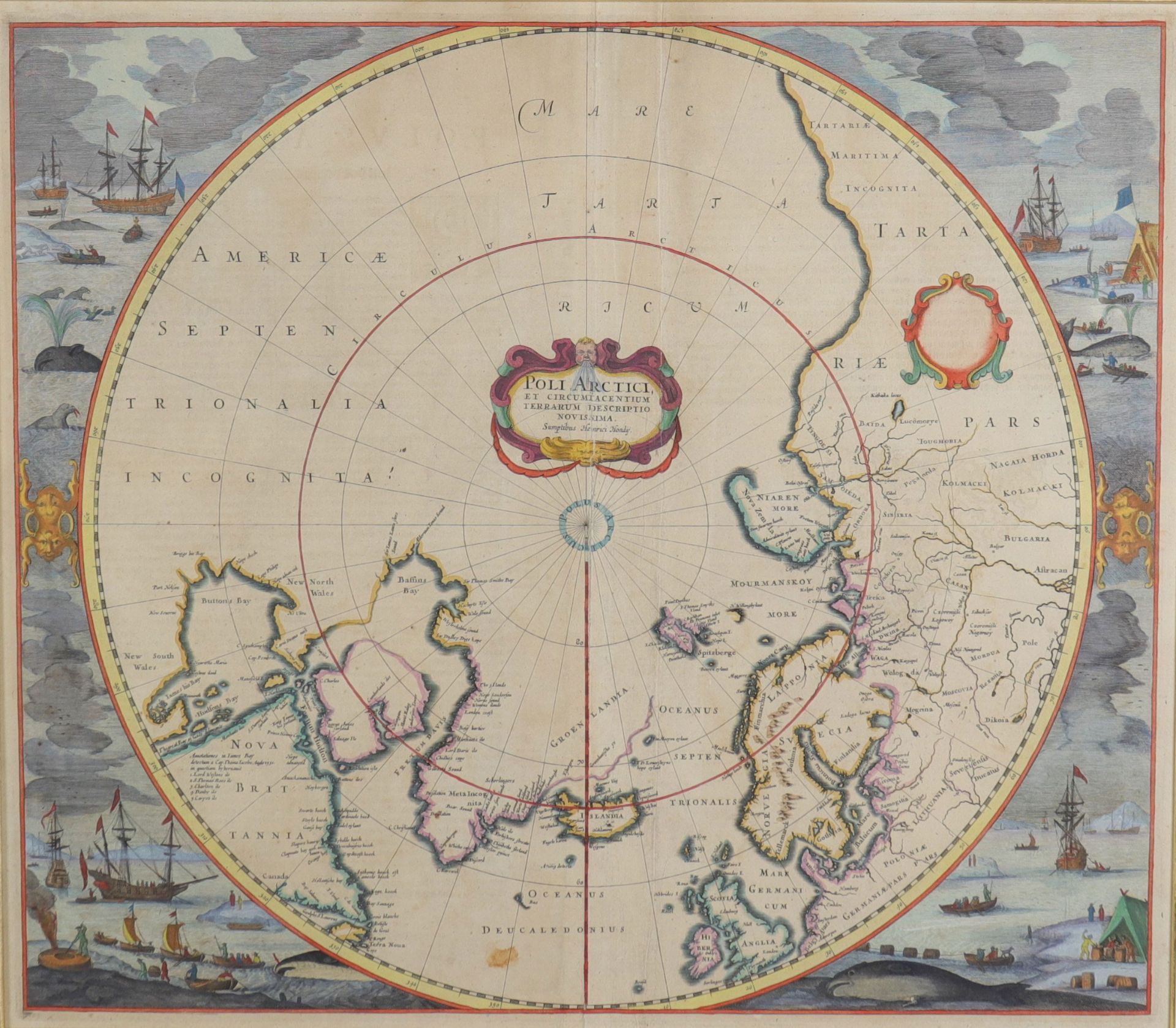 Map of the Arctic Pole