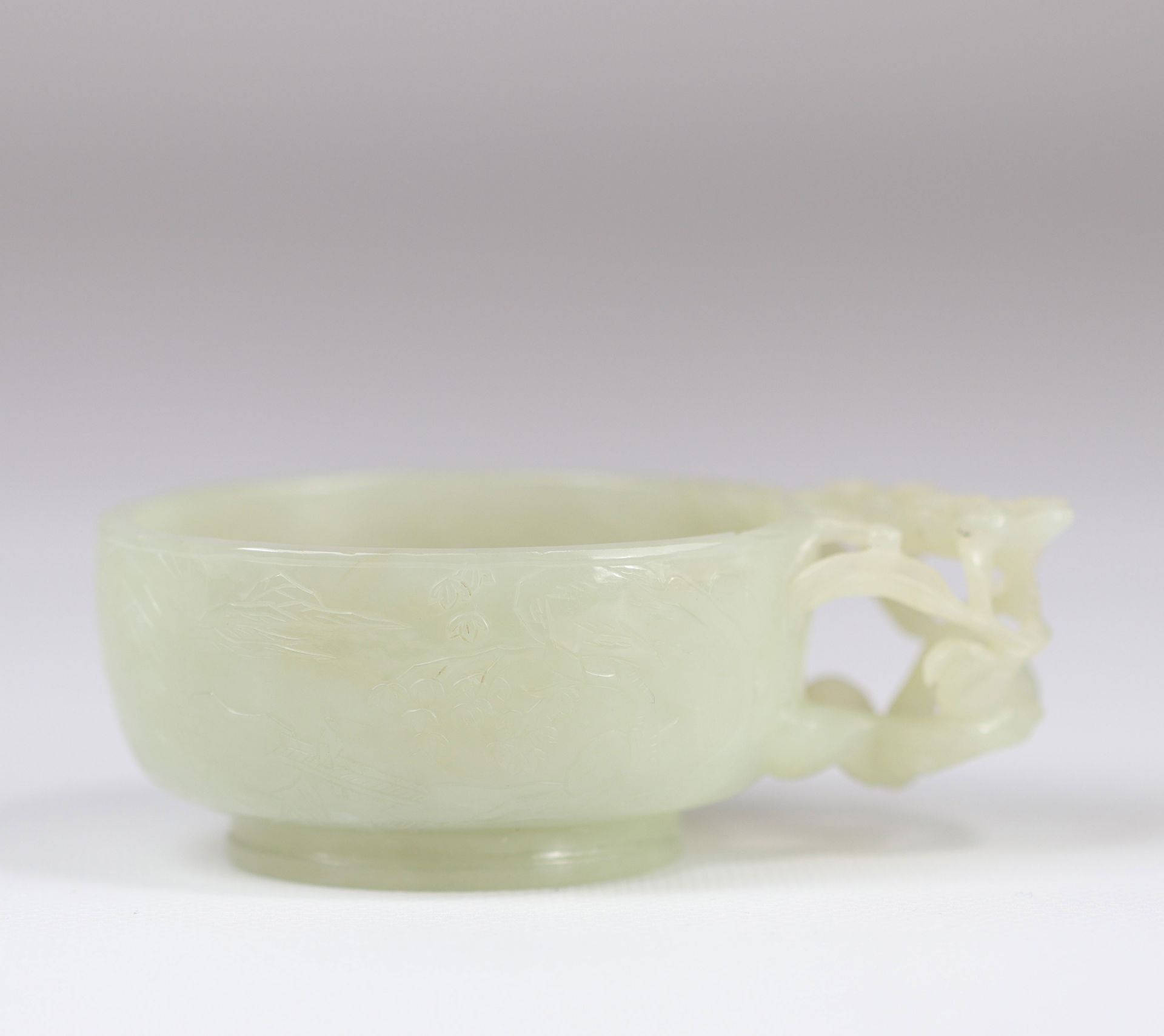 White jade water pot with vegetable decoration, Qing dynasty China - Image 5 of 10