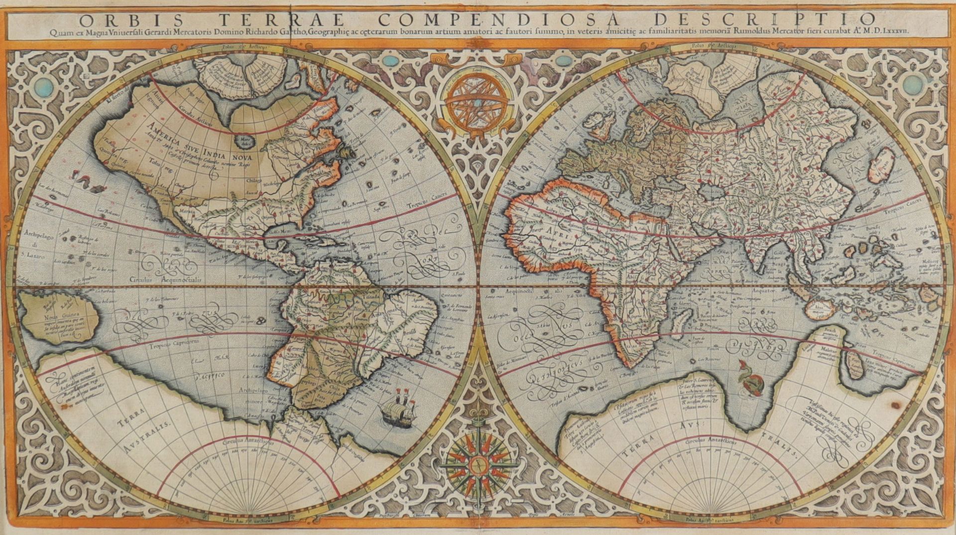 Gerhard MERCATOR (1512-1594) land map
