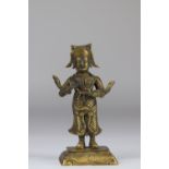 China gilded bronze figure from the Ming period