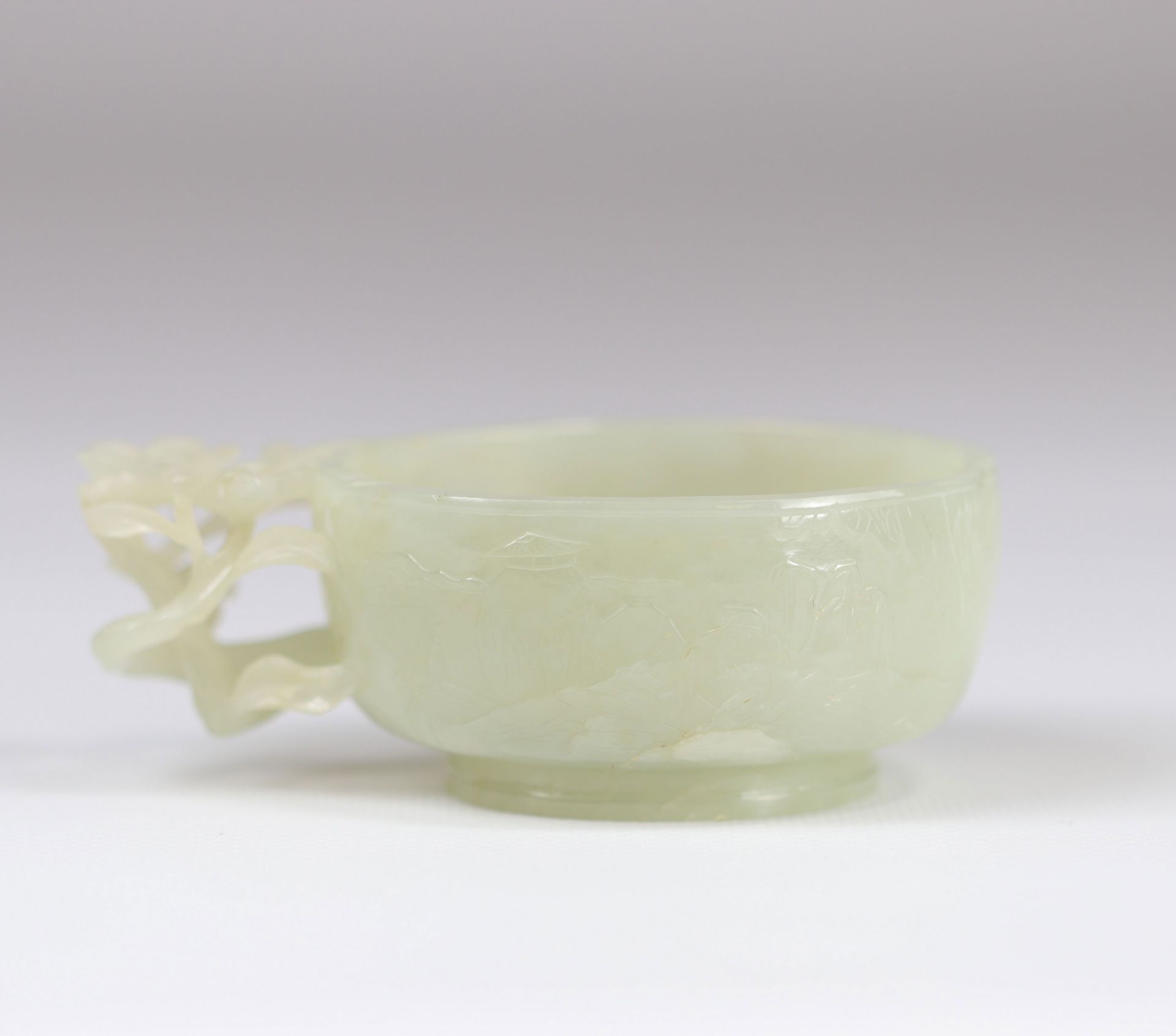 White jade water pot with vegetable decoration, Qing dynasty China - Image 7 of 10