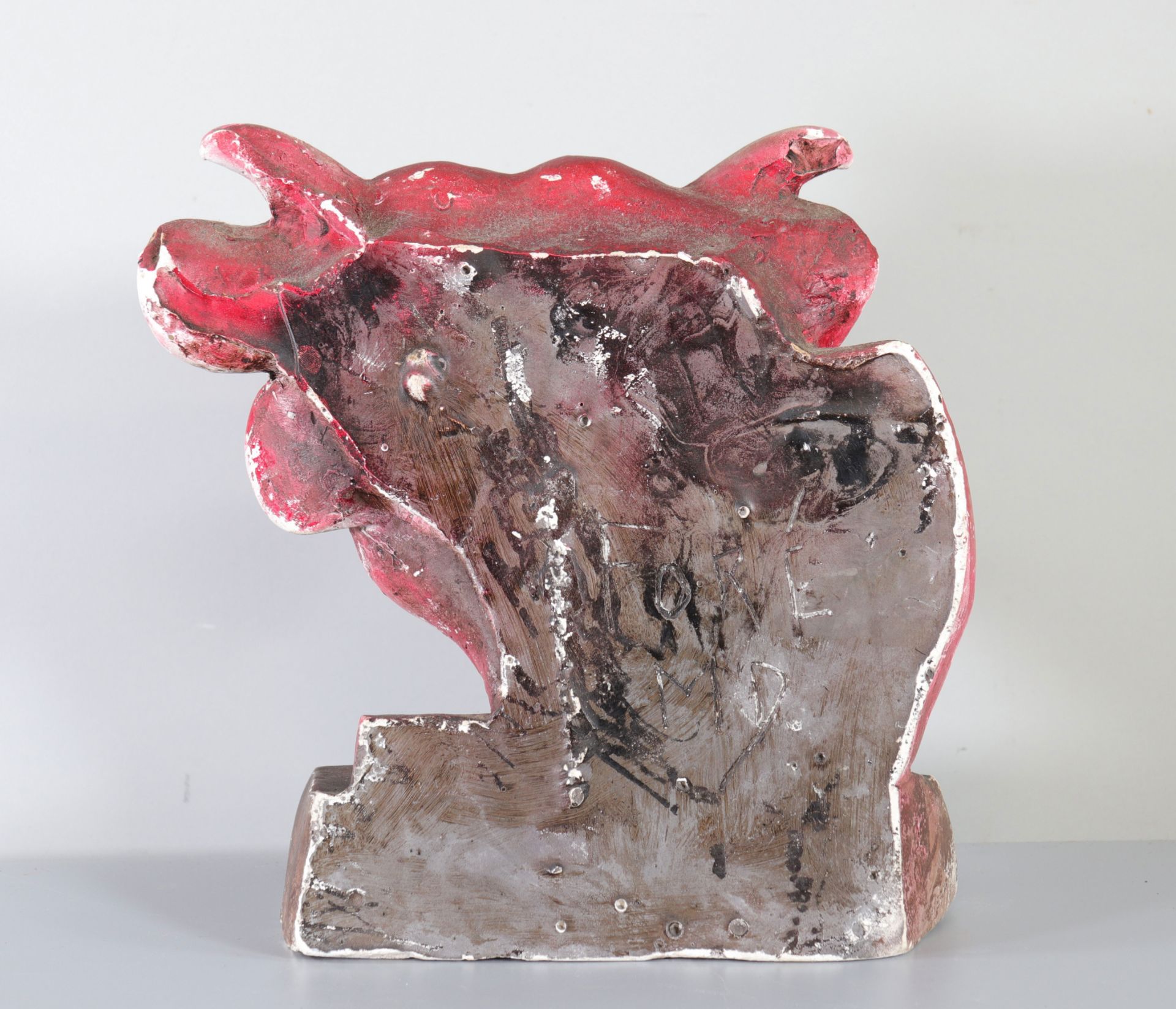 Fore , France - plaster "Laughing cow" signed - Image 2 of 2