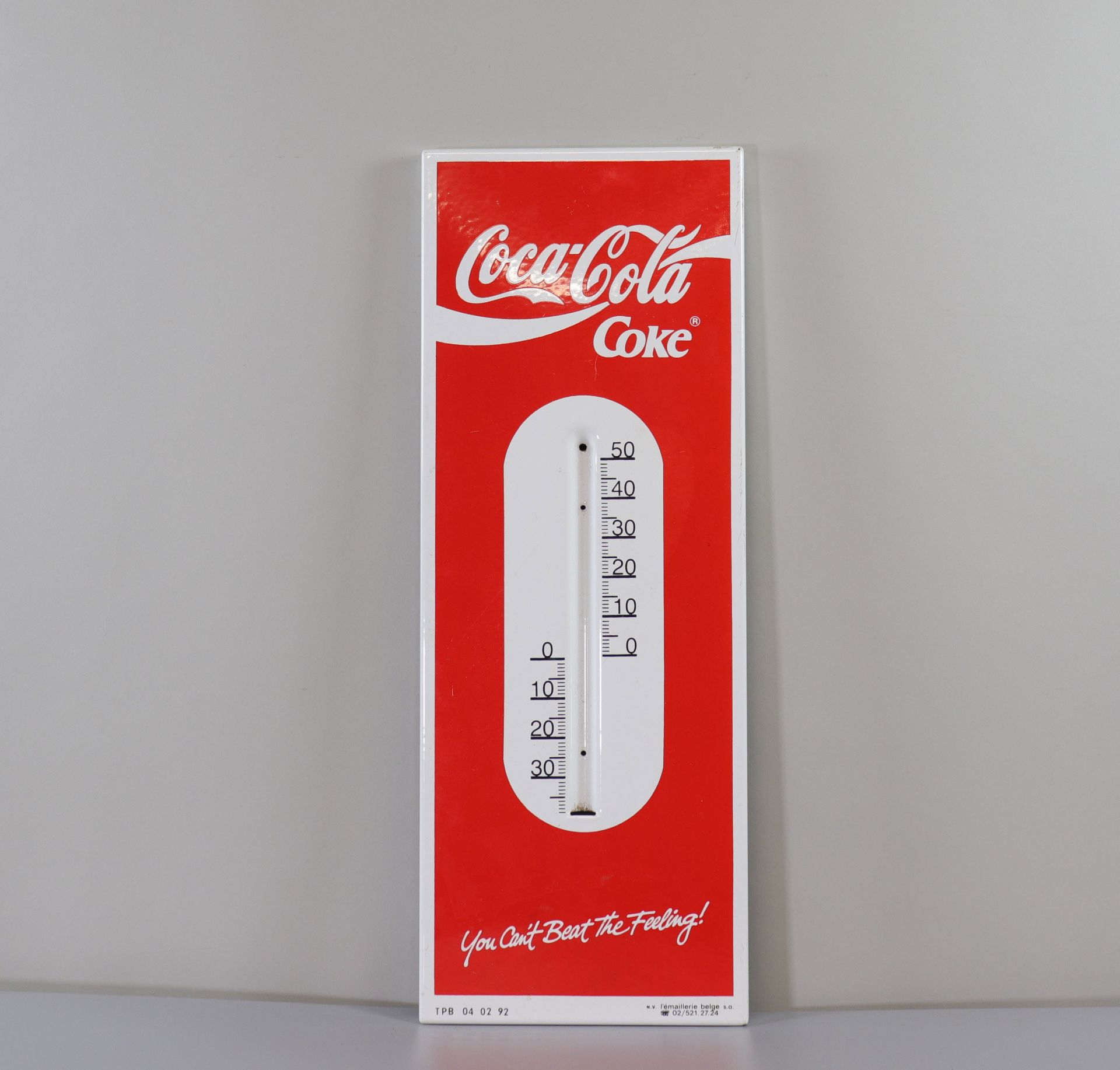 Belgium - Coca Cola thermometer - missing tube - 1992