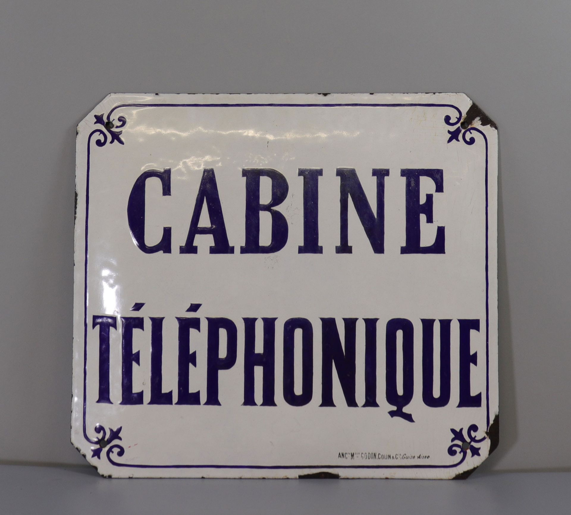 Telephone booth - signed GODIN