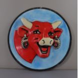 France teaches - Laughing cow stamped plexiglass - + 1950