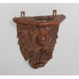 18th century carved wood wall decoration