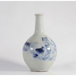 Japan or Korea blanc-bleu bottle vase