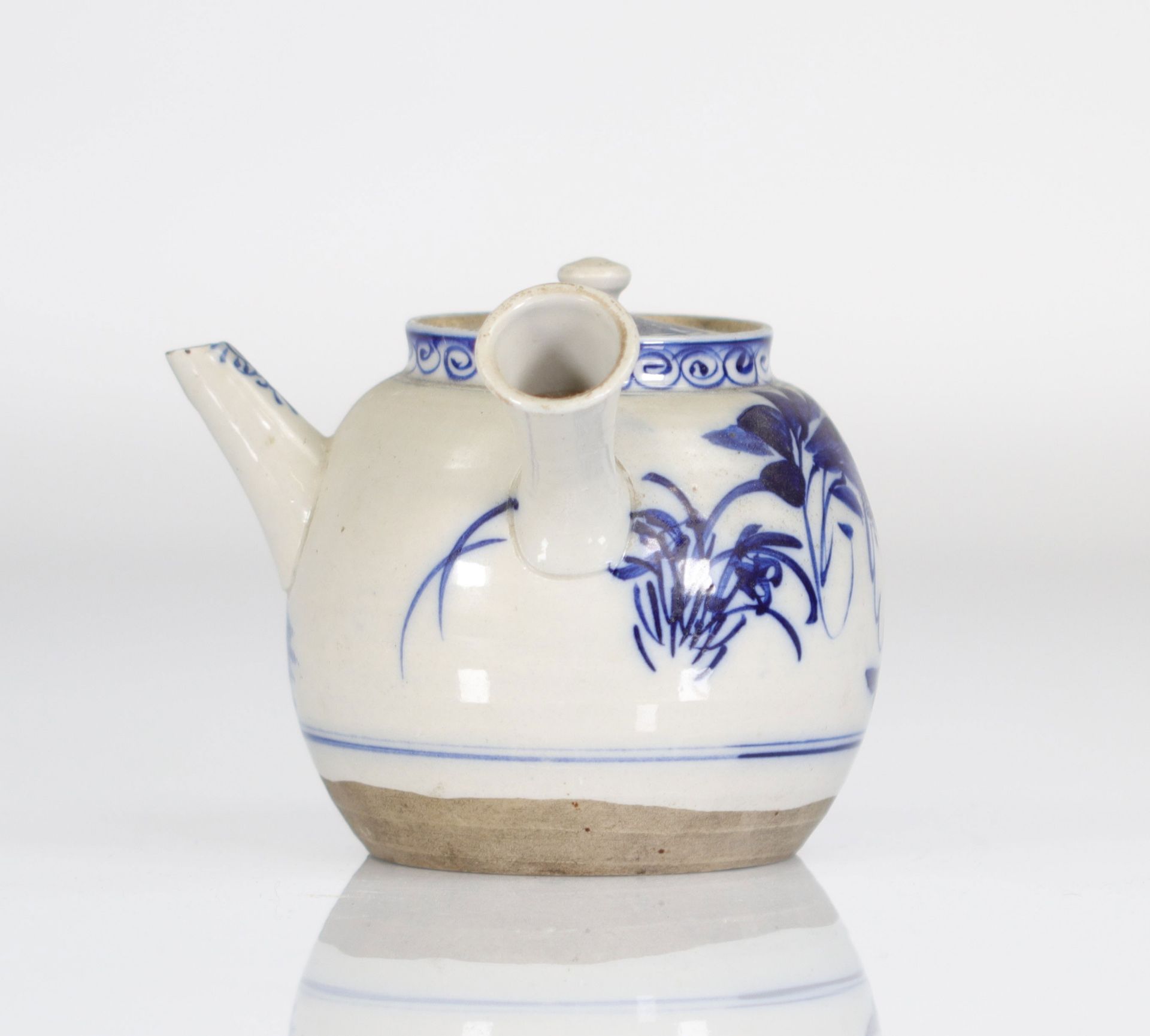 China Thailand blanc-bleu porcelain teapot - Bild 3 aus 5