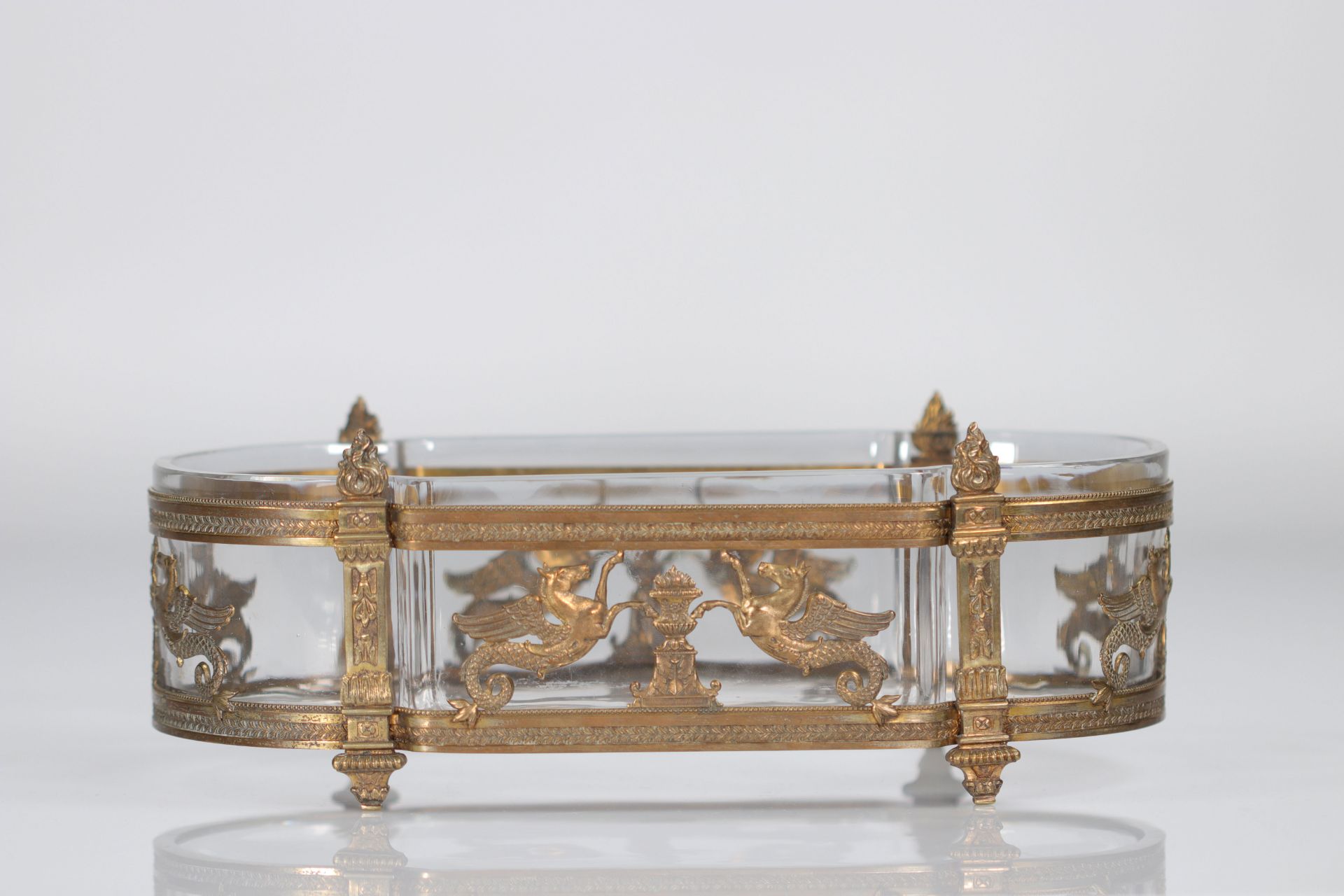 Imposing Empire style gilt bronze planter - Bild 7 aus 7