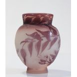 Emile GallÃ© vase decorated with wisteria