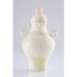 China vase covered in hard stone