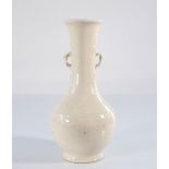 China white porcelain Hua vase floral decor