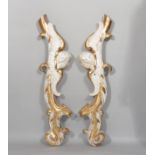 Pair of 18th century carved wooden decoration elements