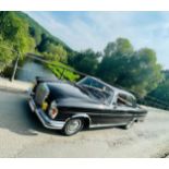 Mercedes 220 SE CoupÃ© chocolate sunroof 69 365 kilometers gray card and superb condition