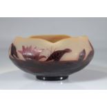 D'argental centerpiece bowl with aquatic decor