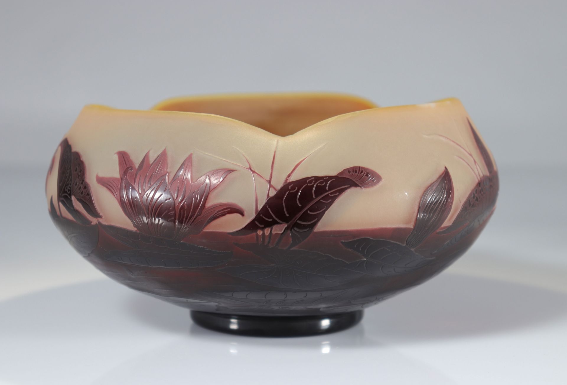 D'argental centerpiece bowl with aquatic decor