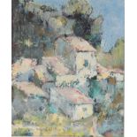 "Michel VU (1941) Oil on canvas "the village"