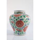 China vase 17th floral decoration