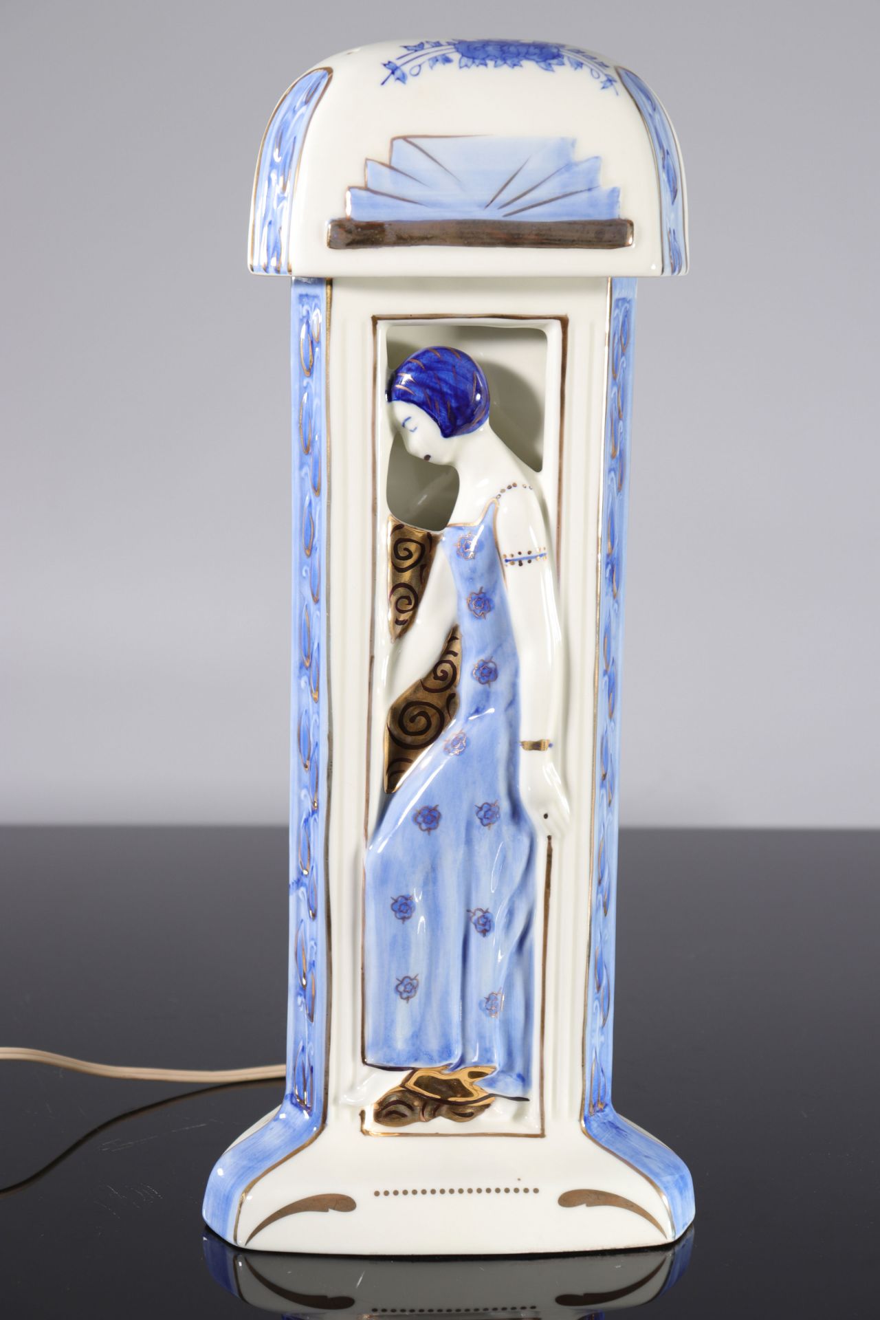 Large DUCHAUSSY scent nightlight lamp, colonial expo model 1935 - Image 3 of 5