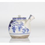 China Thailand blanc-bleu porcelain teapot