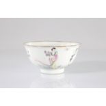 China famille rose porcelain bowl woman and cranes