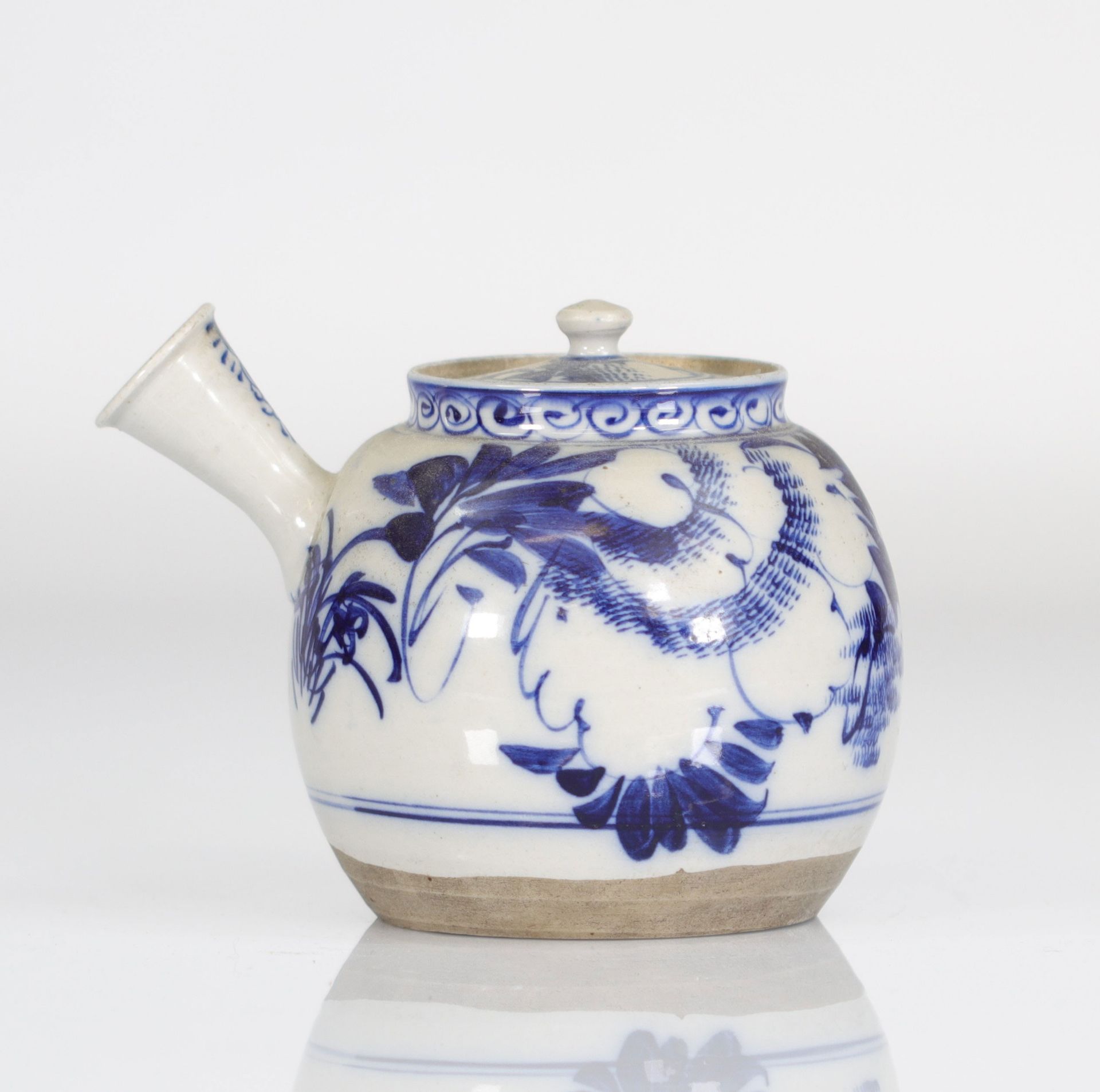 China Thailand blanc-bleu porcelain teapot - Bild 4 aus 5