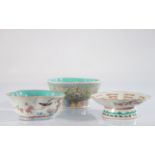 China family rose porcelain bowls (3)