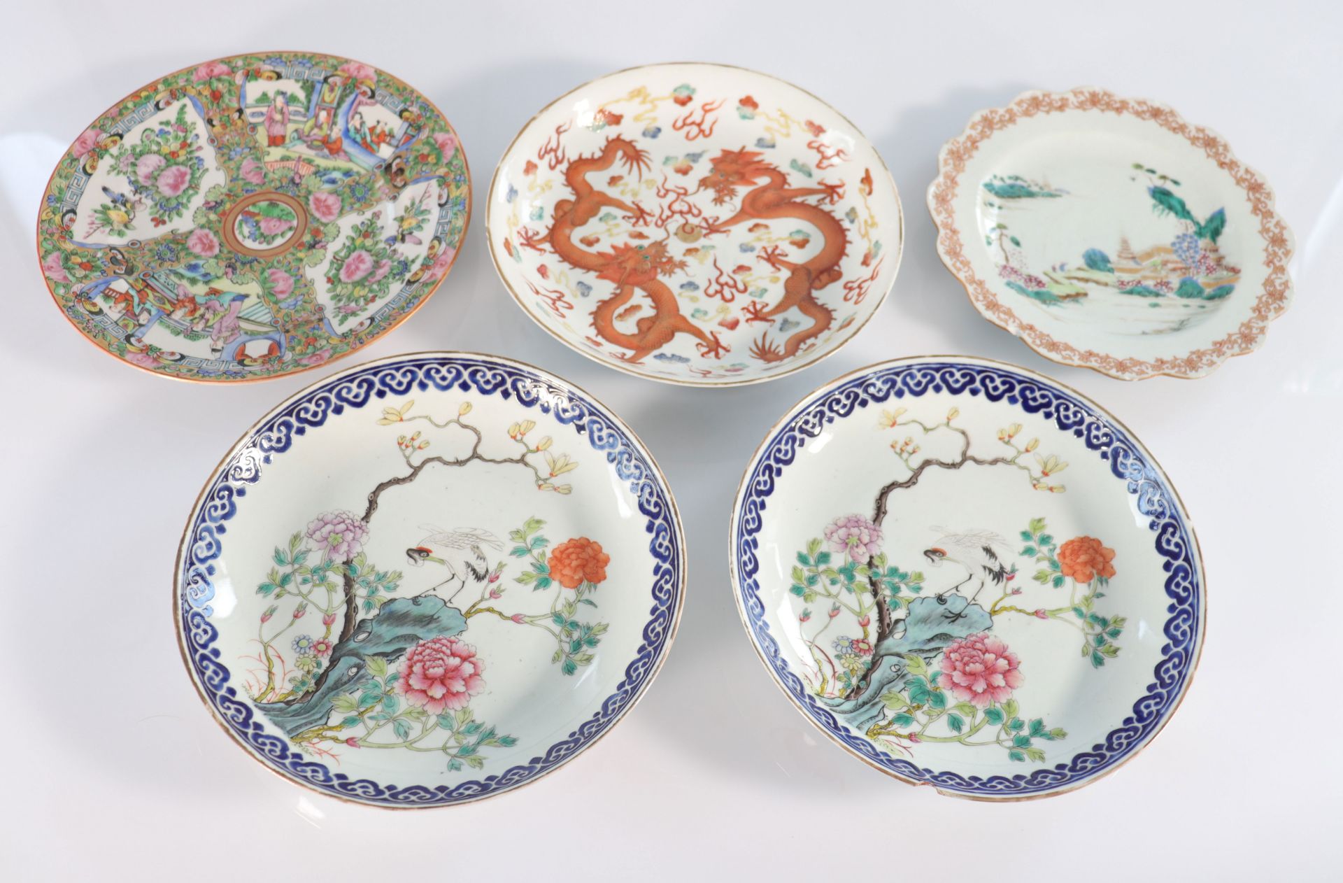 China set of plates (5) various