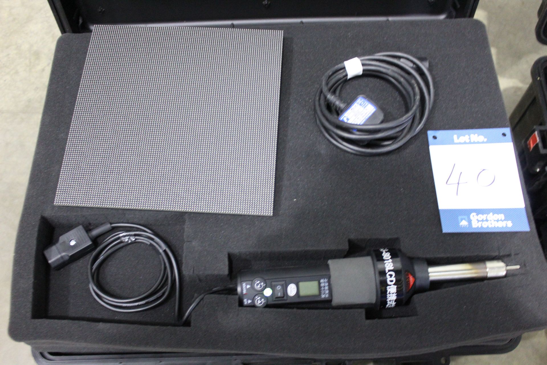 Onsite LED service / repair kit comprising GJ-8018LCD heat gun & 5x spare LED modules contained