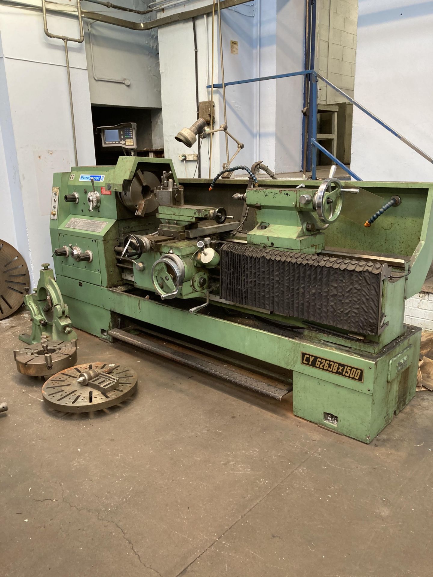 BSA Foremost Model CY6263BX x 1500 gap bed centre lathe, Serial no. 79102733, 450mm (gap in swing) x