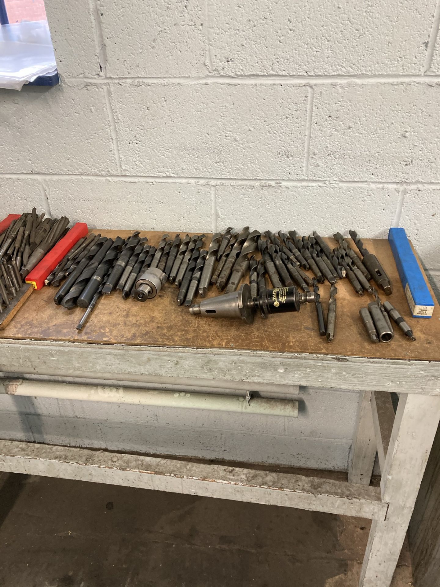 Various drills, cutters and steel engineers cabinet - Image 2 of 4