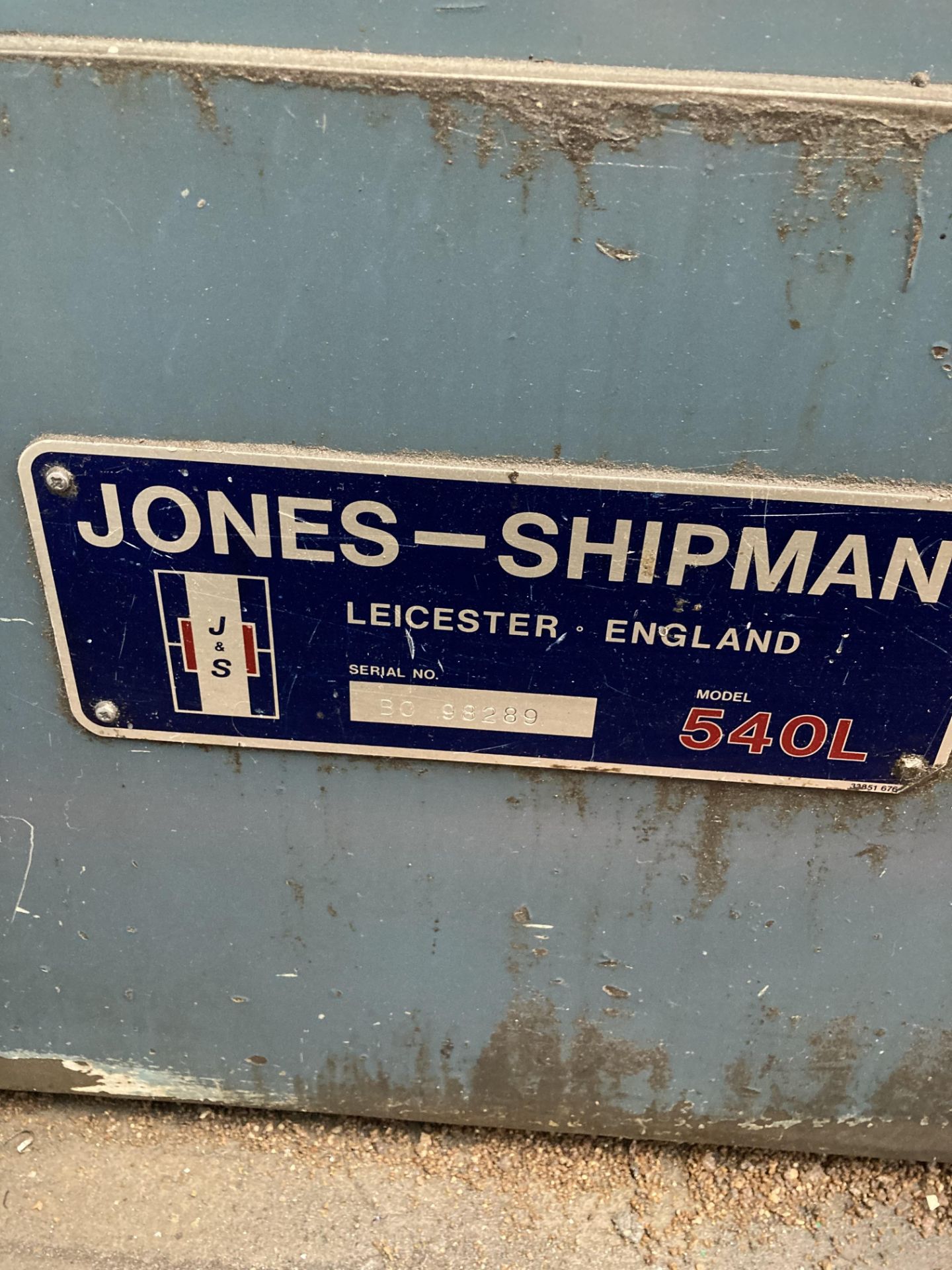 Jones & Shipman 540L horizontal surface grinding machine, Serial No. B098289, table size 26" x 6" - Image 5 of 9