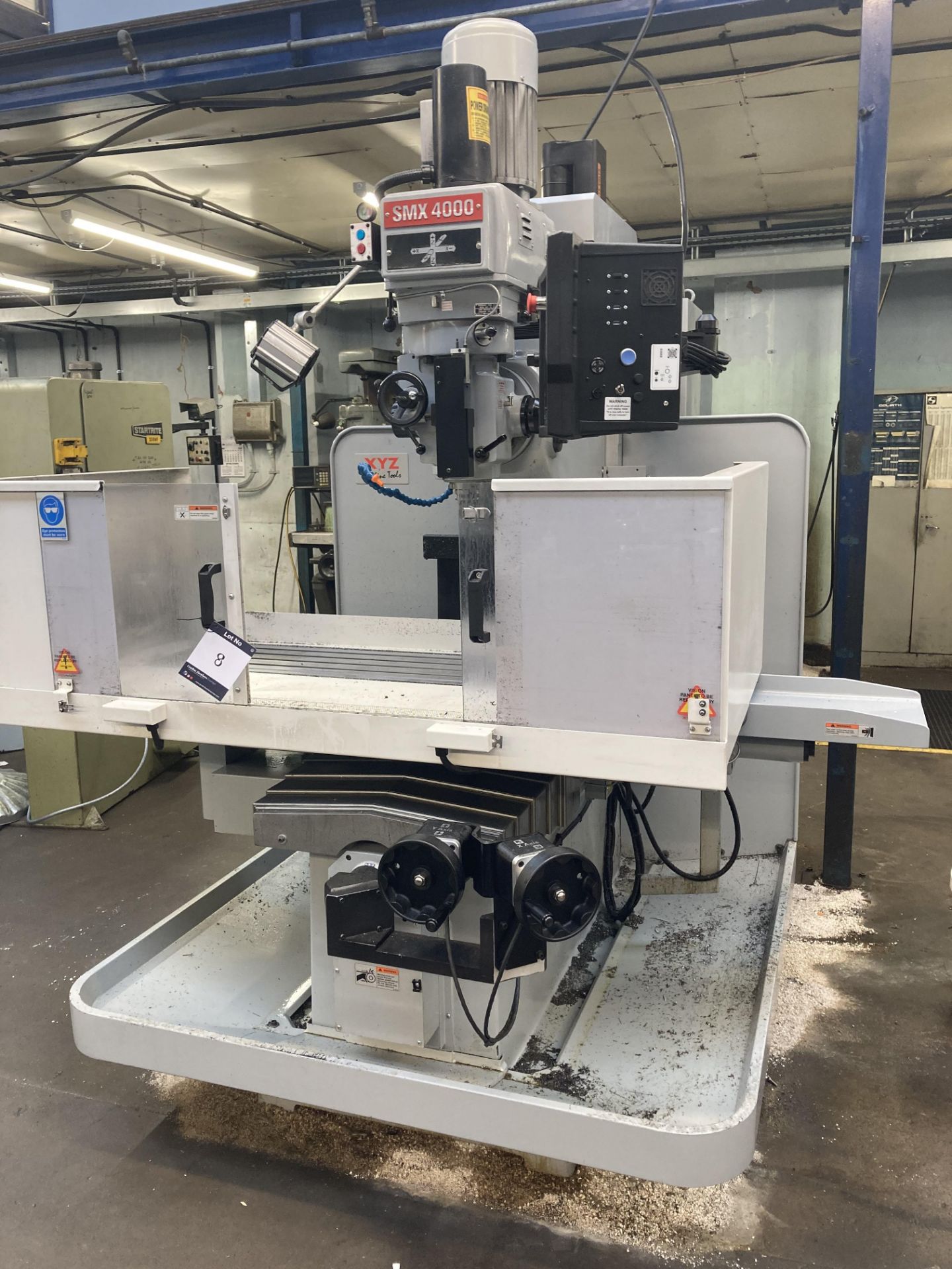 XYZ SMX 4000 CNC 3 axis vertical bed milling machine, Serial No. 13119 (2019), table size 1474mm x