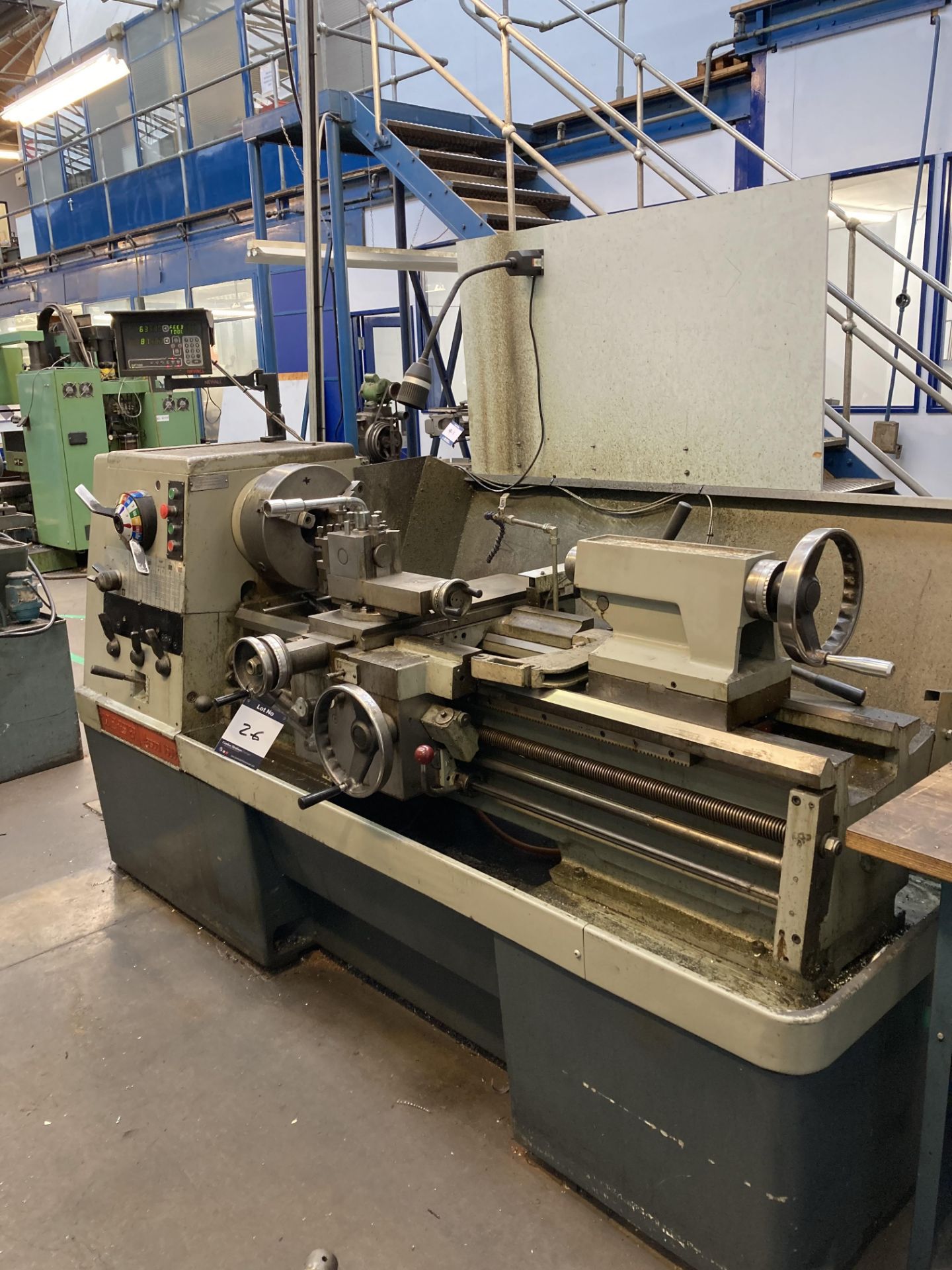 Colchester Mascot 1600 gap bed center lathe, Serial No. 7/0209/12907X, speeds 20-1600, 12" swing