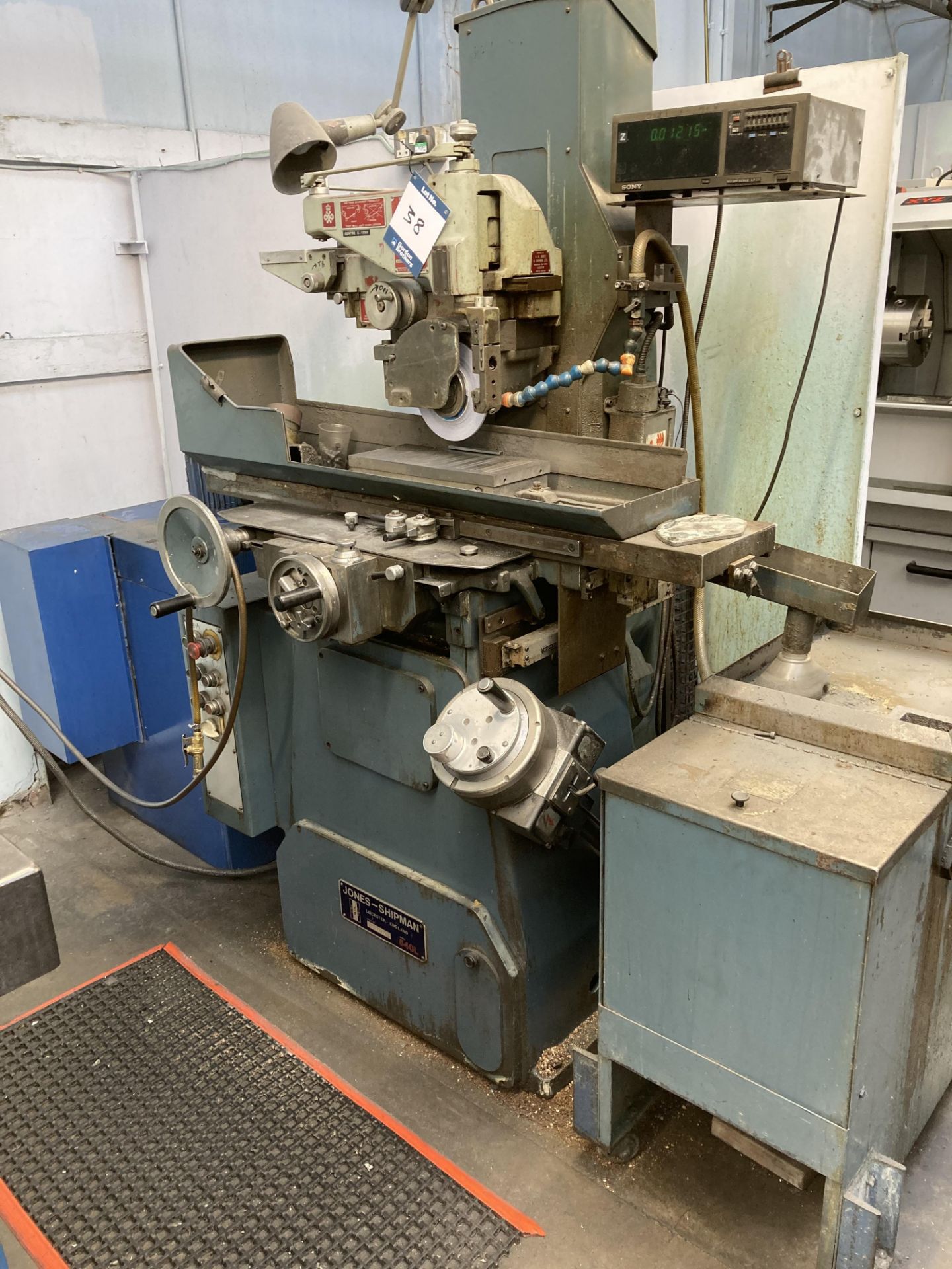 Jones & Shipman 540L horizontal surface grinding machine, Serial No. B098289, table size 26" x 6"