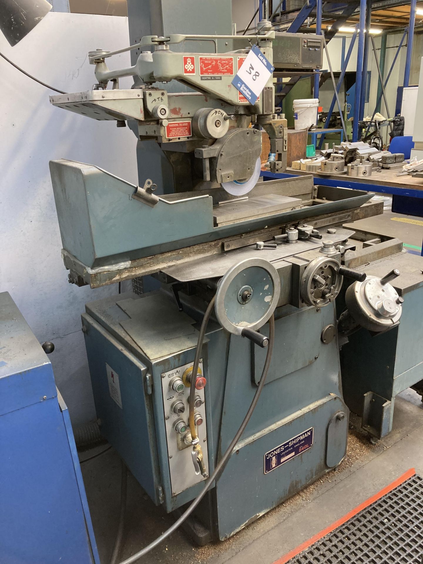 Jones & Shipman 540L horizontal surface grinding machine, Serial No. B098289, table size 26" x 6" - Image 2 of 9