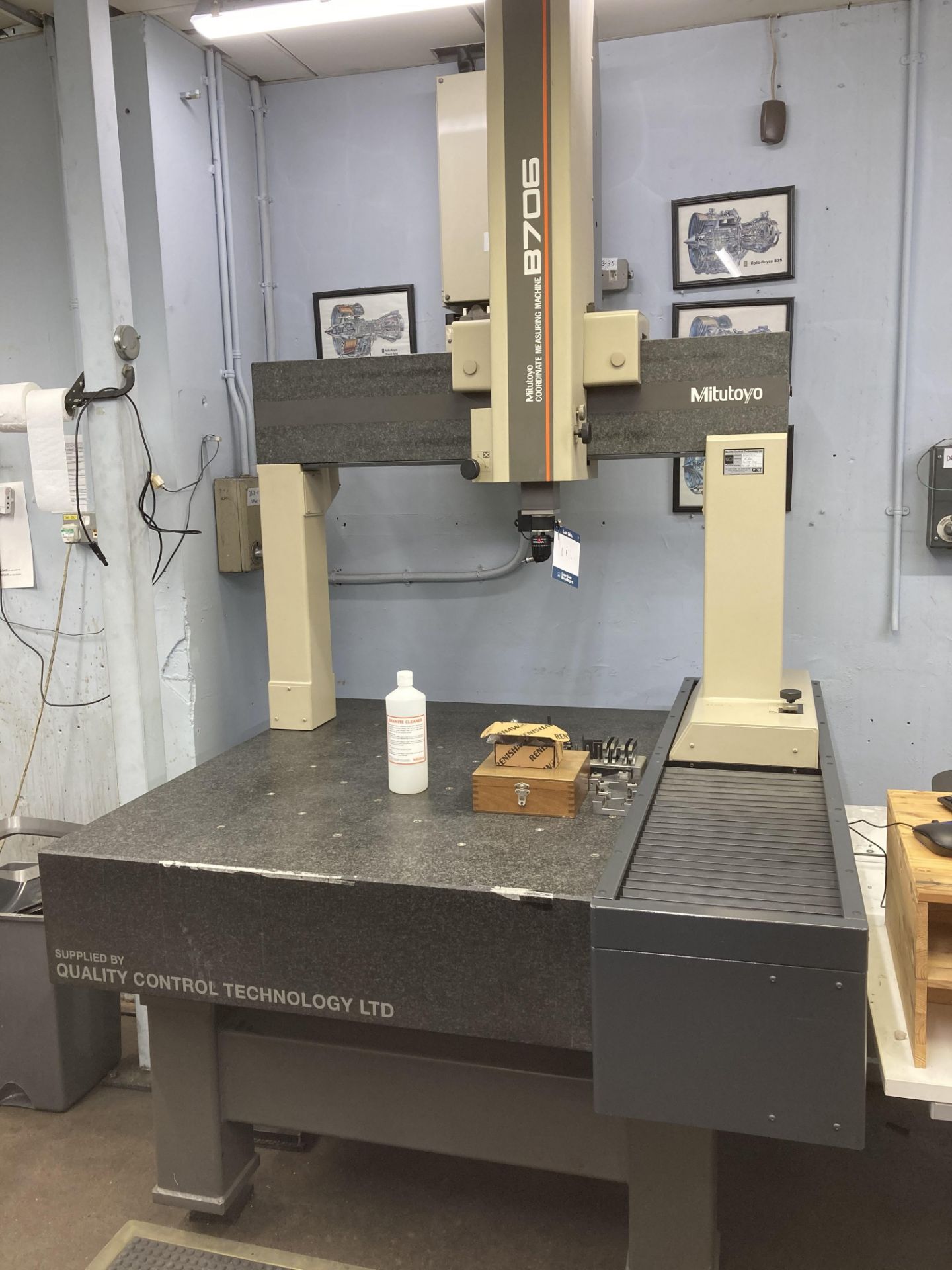 Mitutoyo B706 cordinate measuring machine, Serial No. N7065552, with Renishaw MH20i universal