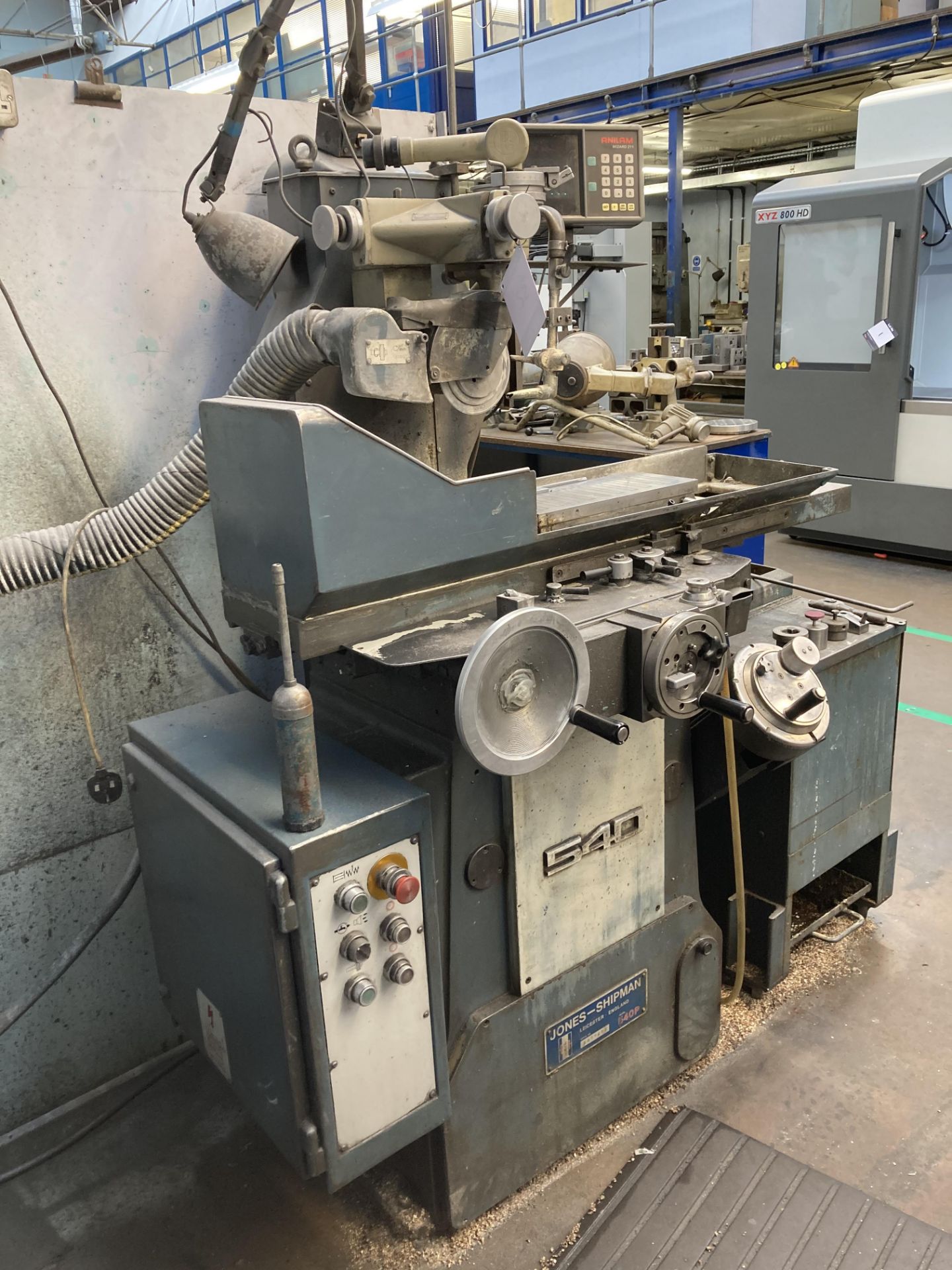 Jones & Shipman 540P horizontal surface grinding machine, Serial No. B099698, table size 26" x 6" - Image 2 of 8