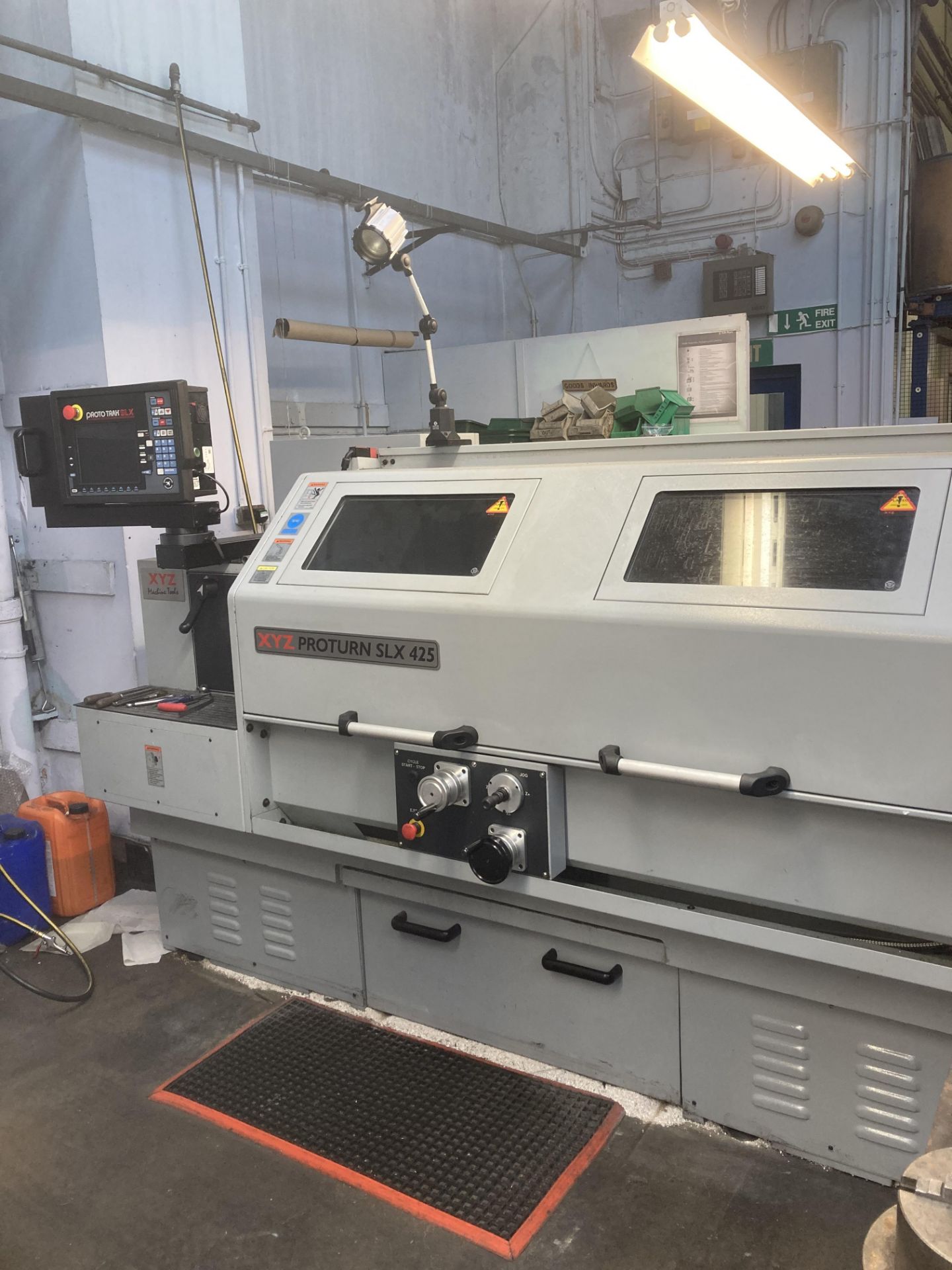 XYZ Proturn SLX425 CNC gap bed centre lathe, Serial No L719 (2010), 425mm x 1.25m, speeds 25-2500,