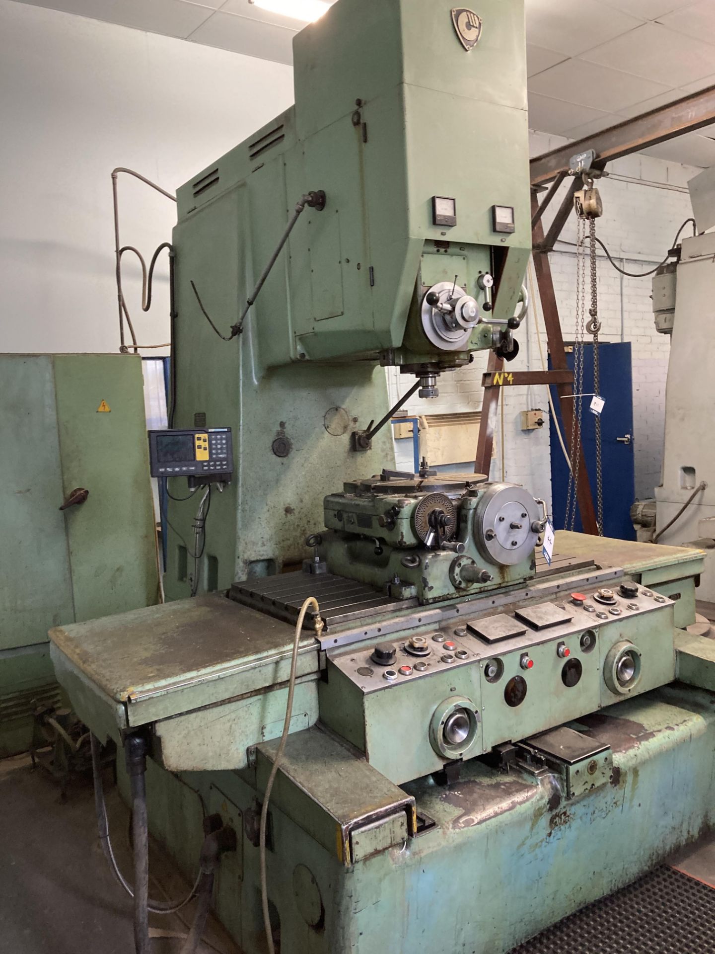 Stankoimport 2D450 vertical jig boring machine, Serial No. 131, table size 44" x 25" with - Image 2 of 7